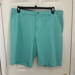 NWOT Adidas Men’s Golf Shorts Size 40 Palm Print Turquoise Teal Unlined